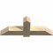Ekena Millwork Eugene Rough Sawn Timber Gable Bracket, Douglas Fir, 48"W x 18"H x 6"D x 6"F, 9/12 Pitch GBW048X18X0606EUG00RDF - alternate 5